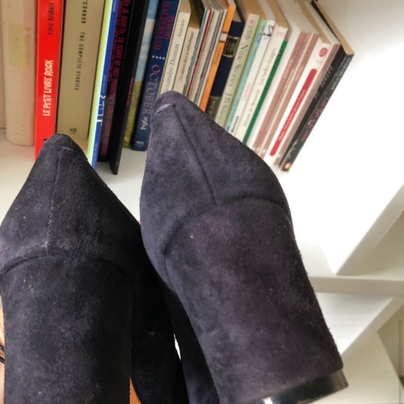 Maryam Nassir Zadeh Maryam Pump in Navy Suede 40 - Picture 5 of 9